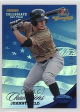 2013 USA Baseball Champions Certified National Team Mirror Blue Johnny Field o6n