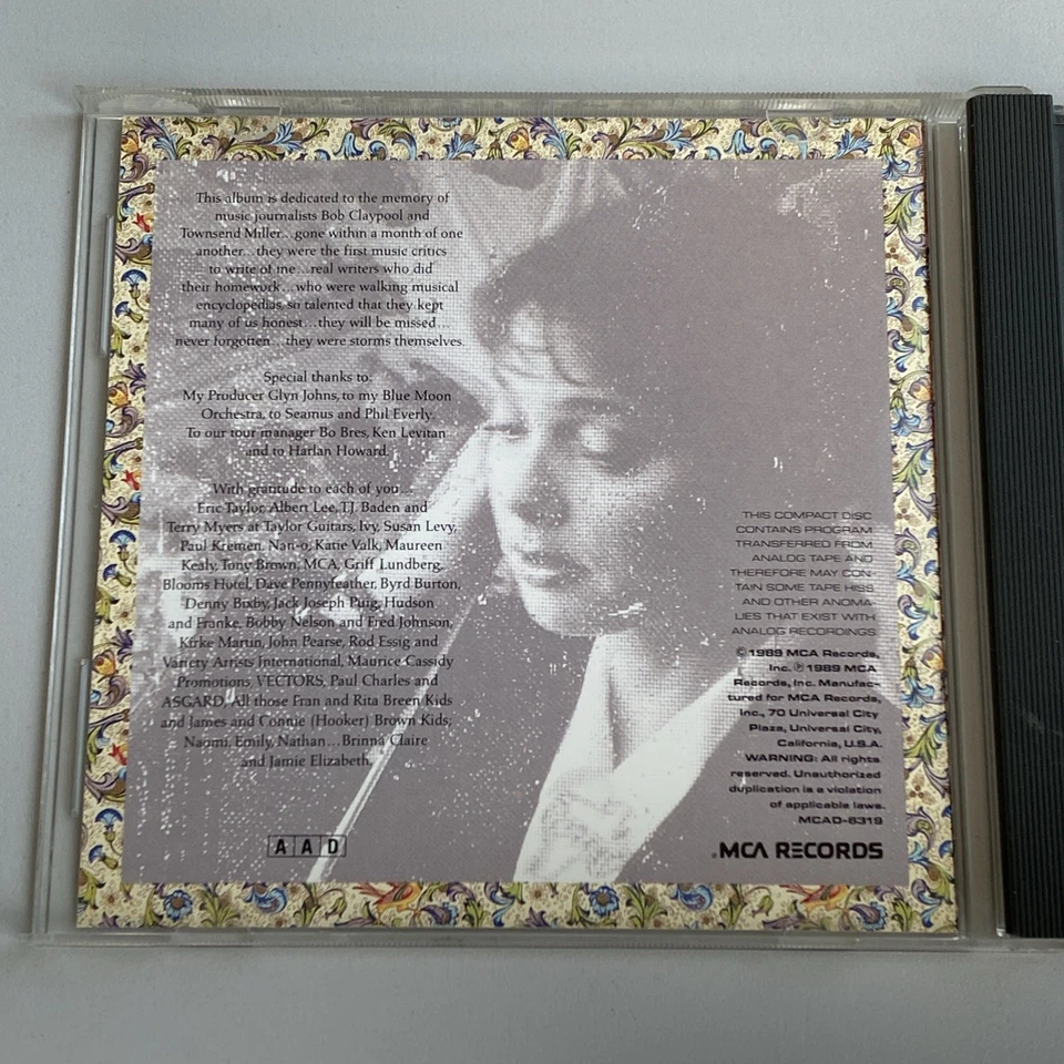 CD Nanci Griffith - Storms - 10 Songs - US press - 1989 - Top Zustand - Bild 4 von 4