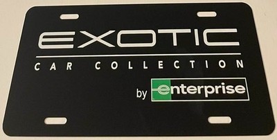 Exotic Car Collection By Enterprise Booster License Plate Rent A Ferrari FLAT