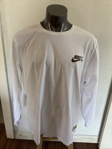 Nike Men's Running Coffee Better Together Long Sleeve T-Shirt Size 3XL White