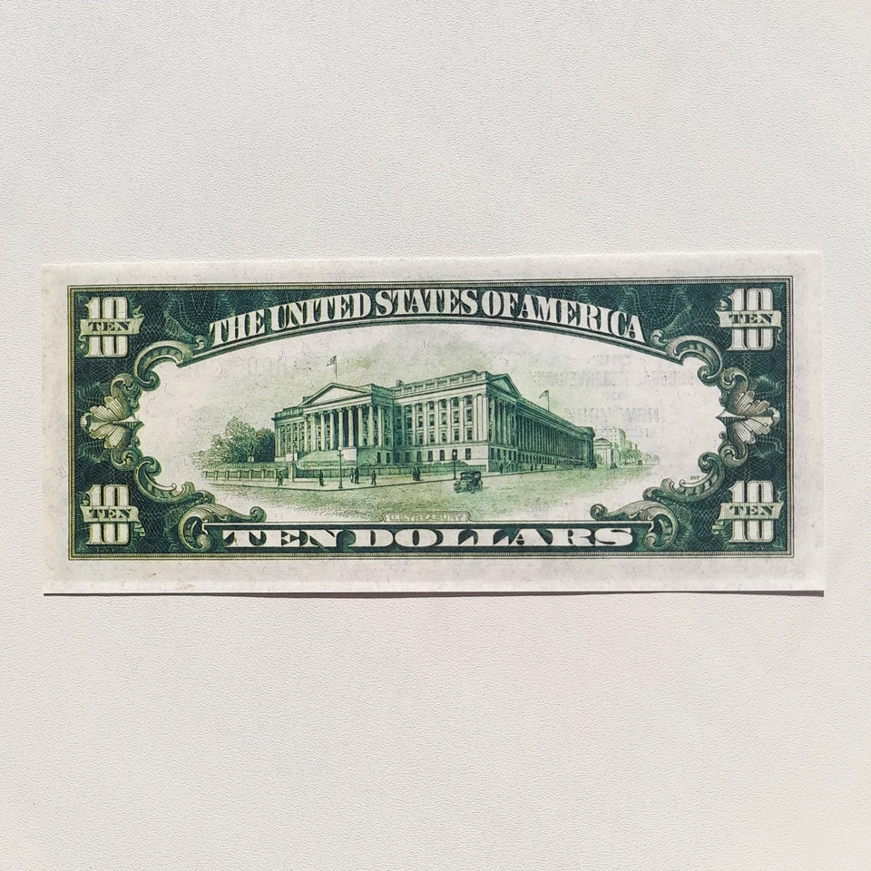 10 Dollars 1929 Federal Reserve Reproduction Bank Note US Fr US# 1860 P# 396 - Image 2 of 4