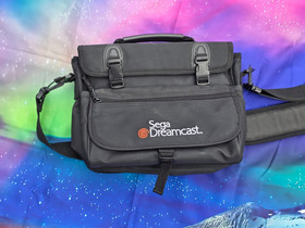 Vintage Official Sega Dreamcast - Black - Travel Bag / Carrying Case + Strap EUC