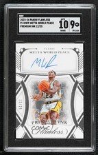 2023-24 Panini Flawless Premium Ink 12/25 Metta World Peace SGC 9 MINT Auto h8q