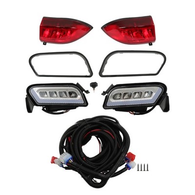 LABLT LED Headlight & Tail Light Kit Golf Cart Fit for Club Car Tempo 2018-UP