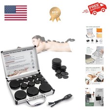 Hot Stones Massage Warmer Kit, 14 PCS Hot Stones Massage Set and Heater Kit, ...
