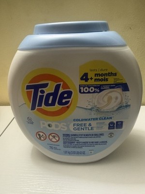 Tide PODS Laundry Detergent 63 Oz 76 PACs capsules 