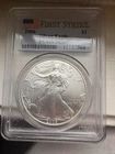 2006 US Silver Eagle $1 PCGS MS69 First Strike Flag Label 1 Ounce Oz. Silver 🔥