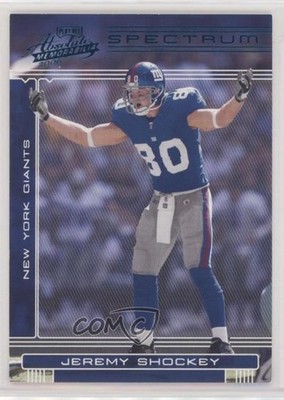 2006 Playoff Absolute Memorabilia Spectrum Blue 4/250 Jeremy Shockey #104 0q3