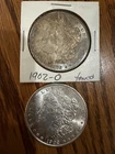 2-1902 O Morgan Silver Dollars.2 Coin Lot. VGC-1 Has Nice Toning, 1 Great Luster