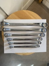 SNAP-ON 3/4-3/8 XO2428-1214 12 PT SAE FLANK DRIVE 60* DEEP OFFSET BOX WRENCH SET