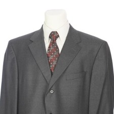 Daniel Cremieux Loro Piana Italian Wool 3 Button Gray Sport Coat 46 Regular 46R