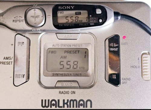 Super Rare Sony Walkman WM-FX855 Radio Cassette Player Dual LCD Remote Control - Picture 14 of 14