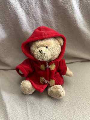 Chad Valley kleiner Teddybär im roten Mantel