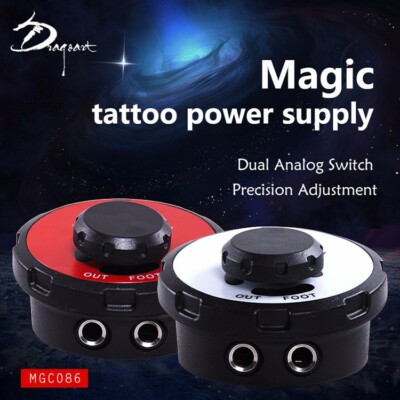 Airfoil Tattoo Power Supply Box Digital Unit LED Continuous Dual Mode 3Colors