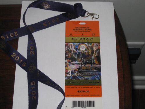 2015 Keeneland Breeders' Cup Full Admission Ticket-HOF American Pharoah