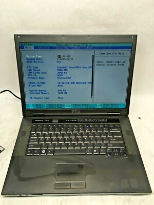 Dell Vostro 1510 Laptop Boots to BIOS NO HDD/RAM/Charger JR