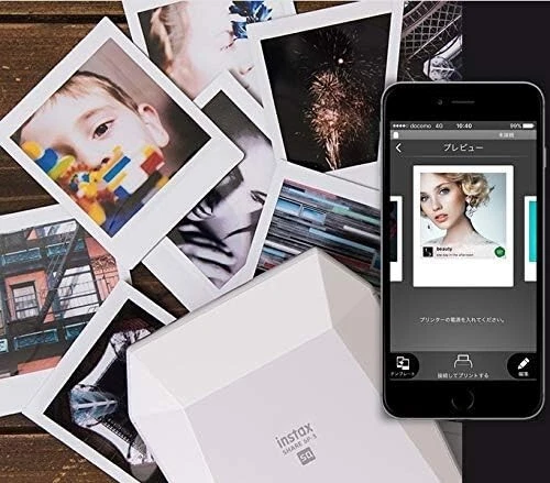 SP-3 Fujifilm Instax Share SP-3 White Portable Mobile Printer White Japan - Image 4 of 4