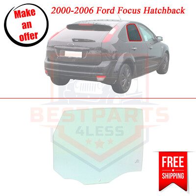 Rear Door Glass right side for 2000-2006 Ford Focus ZX3 2-Door Rear Door Glass right side for 2000-2006 Ford Focus ZX3 2-Door