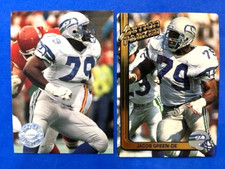 NFL - Jacob Green 1991 Pro Set Platinum & '91 Hi-Pro Action Packed - Seahawks