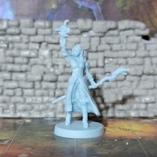 Human Elf Wizard Warlock Sorcerer Miniature Dungeons Dragons DND Pathfinder