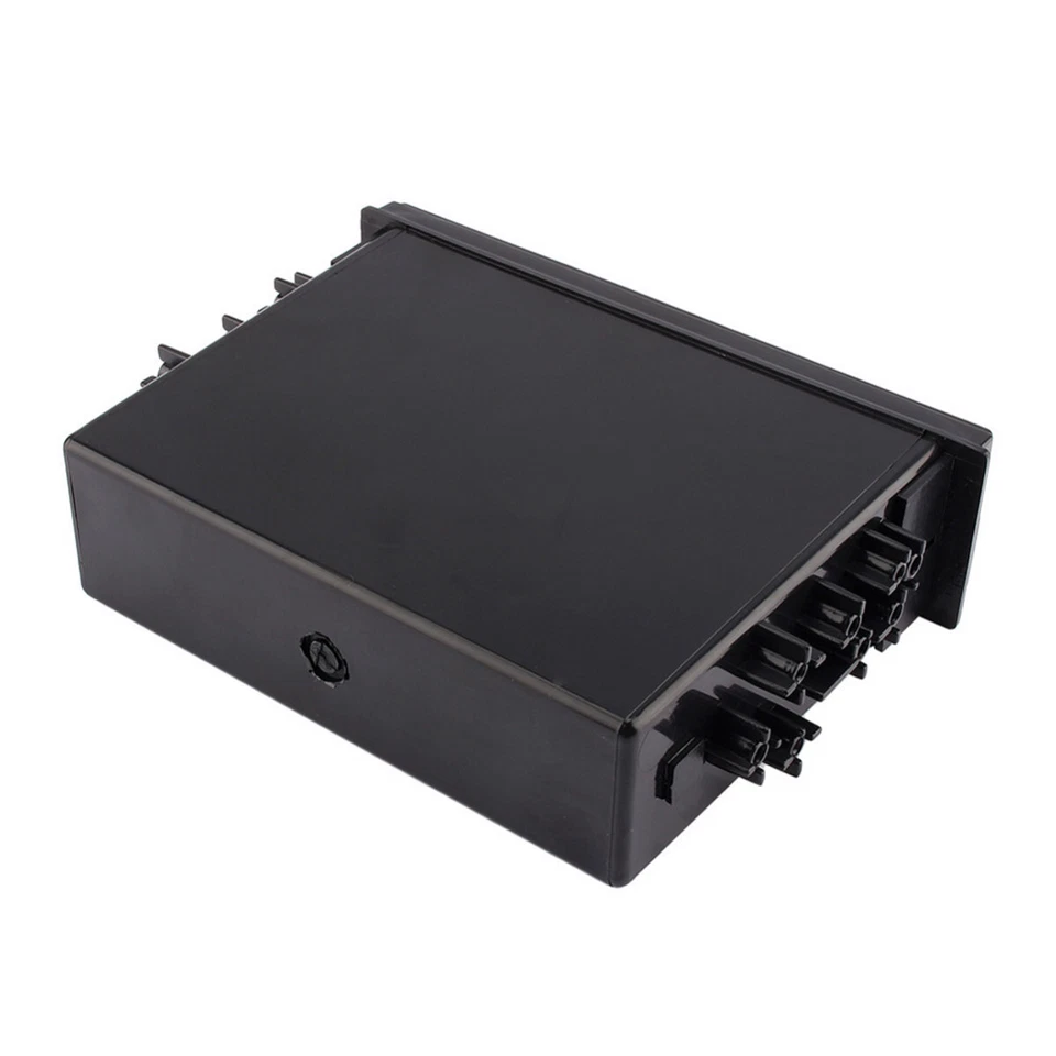 Double 2 Din Dash Radio Installation Pocket Cup Holder Storage Box Trim For Car - Imagem 3 de 4