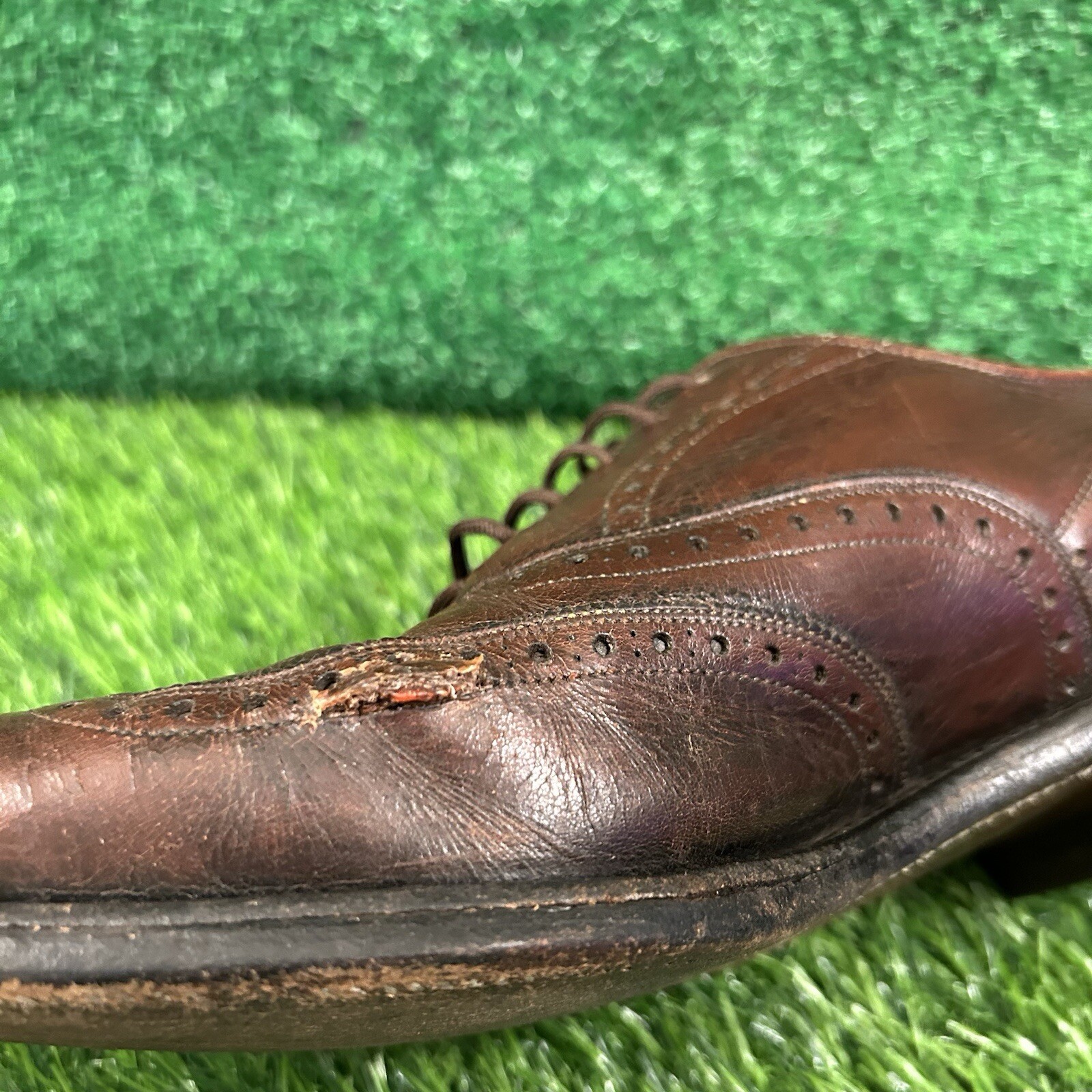 SAOLA Scarpe Cole Haan Grand Os Oxfords da uomo 9 5 M in pelle nera stringate casual alare