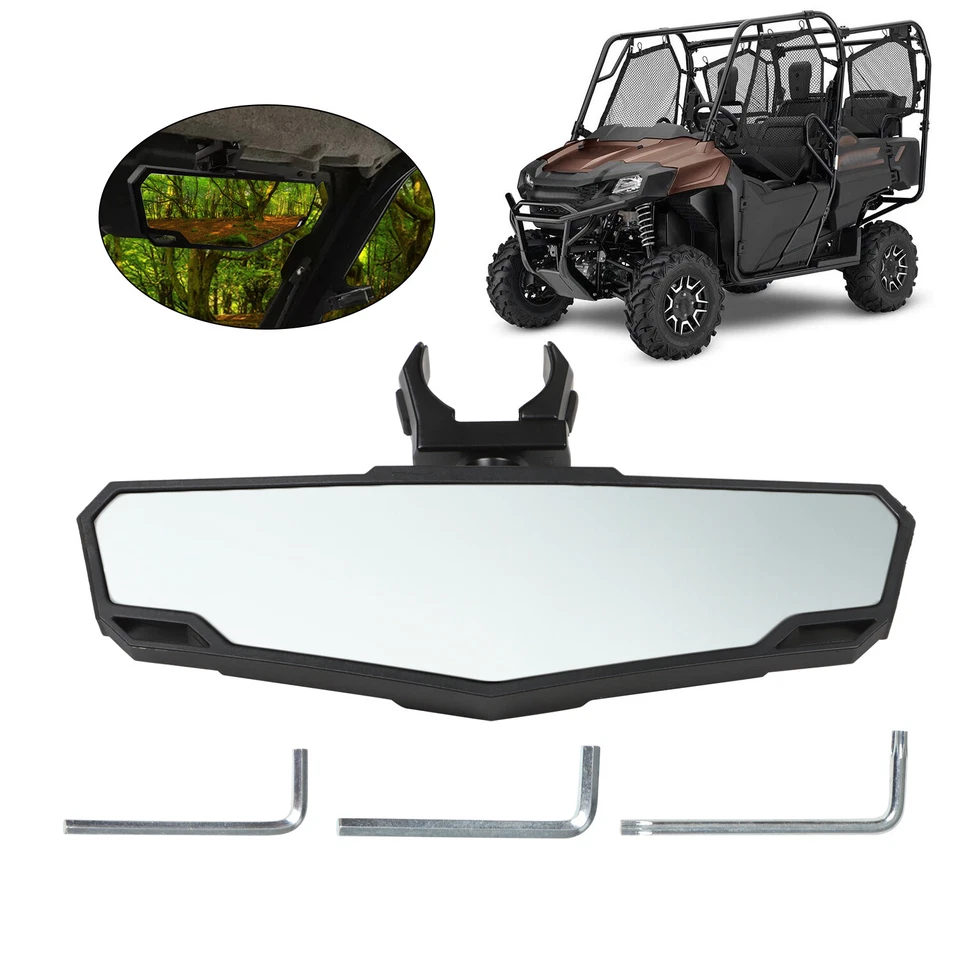 Espejo retrovisor central ajustable 2014-2024 para Honda Pioneer 1000 700 520 500 Foto 3 de 4