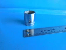 USED, SNAP ON TOOLS " 1-1/4 IN. " 6 PT. 1/2 IN.  DR.  SHORT SOCKET, PART #TW401