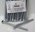 1/4-20x3-1/2 Flat Head Phillips Machine Screws Steel Zinc Plated (50)