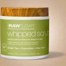 Raw Sugar Sensitive Skin Whipped Polish – Green Tea + Cucumber + Aloe Vera (15 o