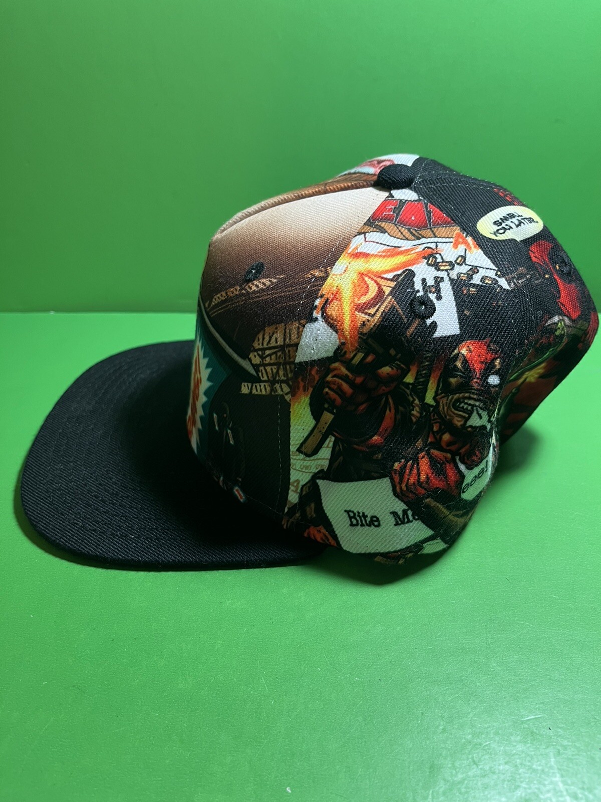 Marvel DEADPOOL Hat Adjustable Snapback Cap Comic… - image 2