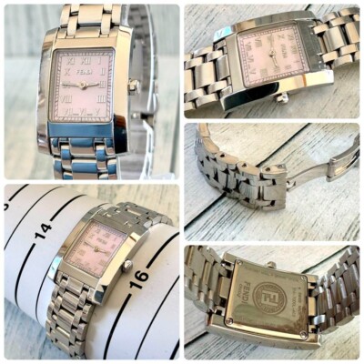 FENDI Watch 7000L Pink Shell Used From Japan Check description | eBay