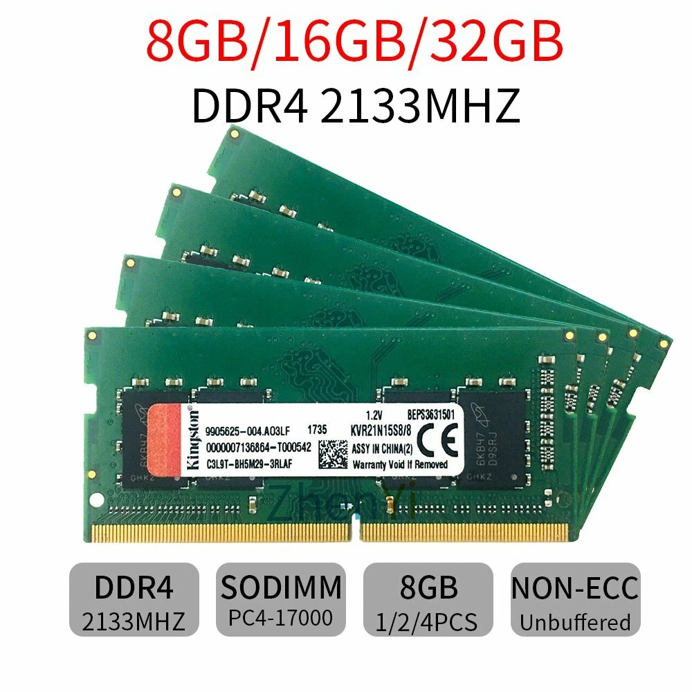 DDR4 8GB 2133Mhz PC4-17000 SODimm Laptop RAM Memory