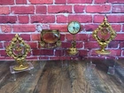 AS-IS Lot of 4 RARE Vintage - STYLEBUILT GOLD FILIGREE Boudoir French FOR REPAIR