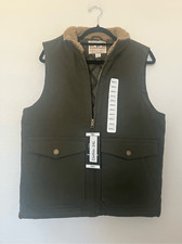 WP WEATHERPROOF Men's Sherpa Collar Full-Zip Workwear Vest NEW NWT