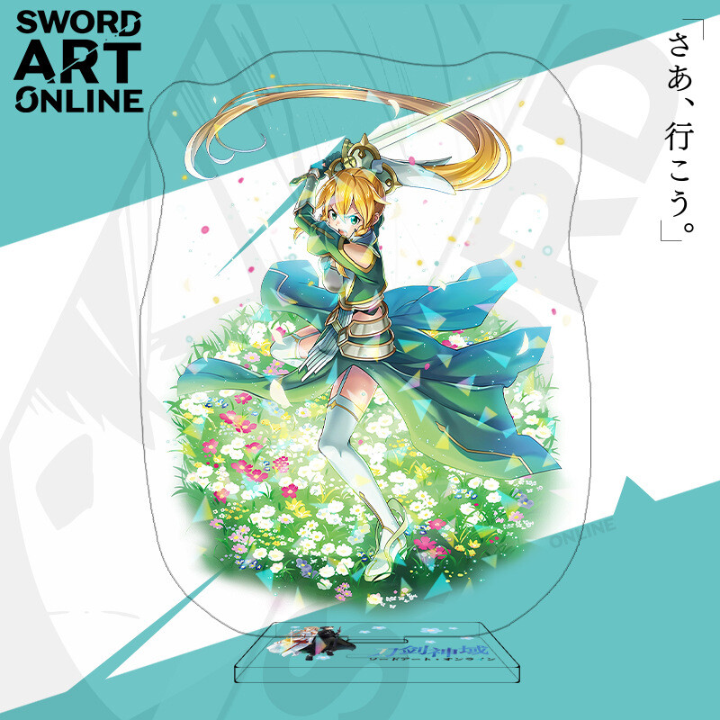 Sword Art Online Kirigaya Suguha Acrílico Soporte Figura Doble Cara Decoración Juegos con disfraces