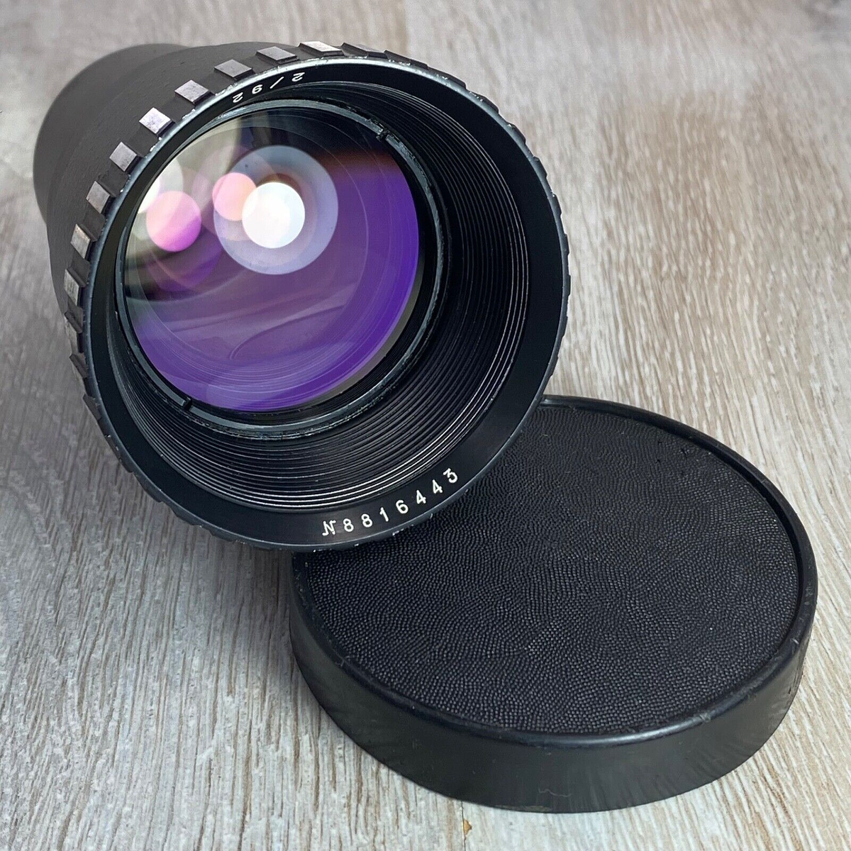 Vintage Lens Zebra F-92 90mm f/2 Portrait Planar USSR Lens