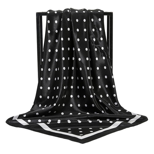 Fashion Scarf Womens Print Imitate Silk Large Square Shawl Stole Hijab 90*90cm✔ - Picture 17 of 32