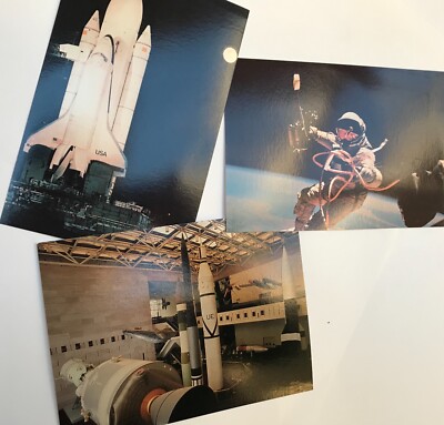Set 3 A1 Postkarten Space Rakete Mond Apollo Smithsonian Museum Shuttle