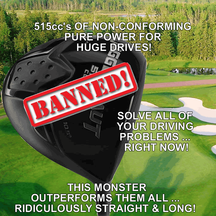 USGA BANNED WORLD LONGEST HUGE DISTANCE NONCONFORMING 515cc ILLEGAL