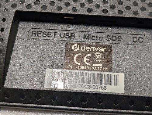 Denver PFF-1064B Digital Frame - For Parts, No Accessories - 第 6/6 張圖片