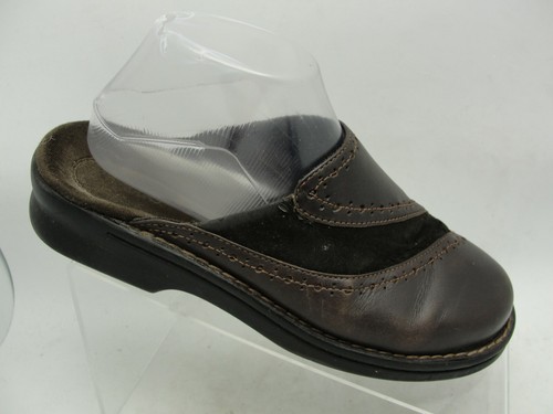 Clarks mujer Marrón Cuero Slip-ons De Mujer De Verano Mulas Zapatos suecos  diapositivas Talla 8M | eBay