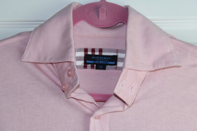 ま*な様 新品未使用 BURBERRY BLUE LABEL 半袖シャツ ピンク Burberry London The Blue Label Pink Jersey Knit Button Front Shirt