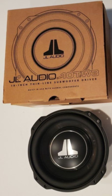 JL Audio 10TW3-D8 Thin 10'' 800w Subwoofer 8-Ohm Dual Voice Coils Shallow Mount