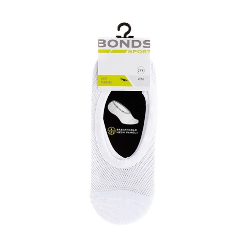 2PK Bonds Sport Mesh Footlet Men Work No Show Low Cut Cooling Comfy Socks SYRU2N - Picture 6 of 8
