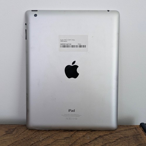Apple iPad 4th Gen 16GB Wi-Fi - Cracked Screen - Works! Free Shipping - Picture 6 of 15