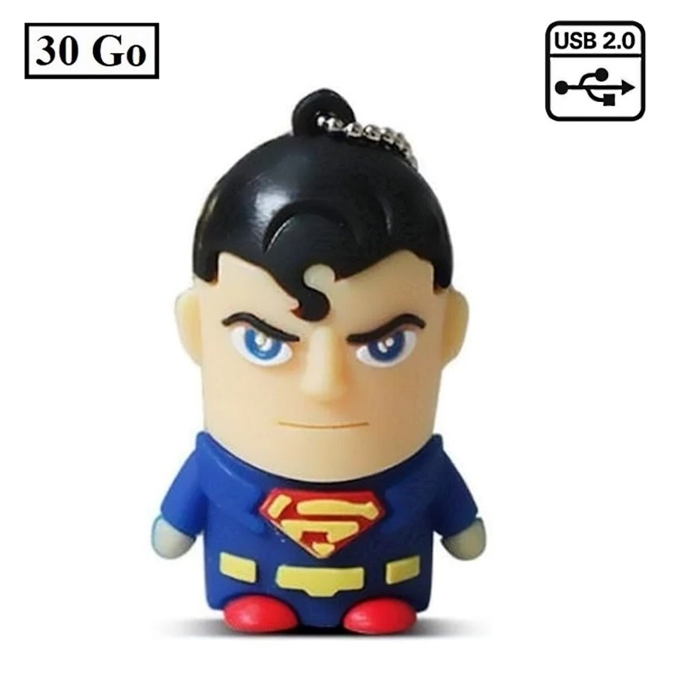 Clé USB 2.0 Flash Drive 30 Go 30Go Superman Clark Kent Super-héros - Photo 2/4