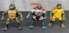 Vintage Lot Of 3 2003 2004 Teenage Mutant Ninja Turtles Action Figures TMNT