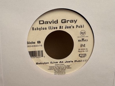 LISTEN   DAVID GRAY BABYLON /  THE OTHER SIDE RCA POP 45' VINYL
