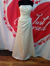 Wedding dress size 10 ivory satin Alexia, see measurement chart, X